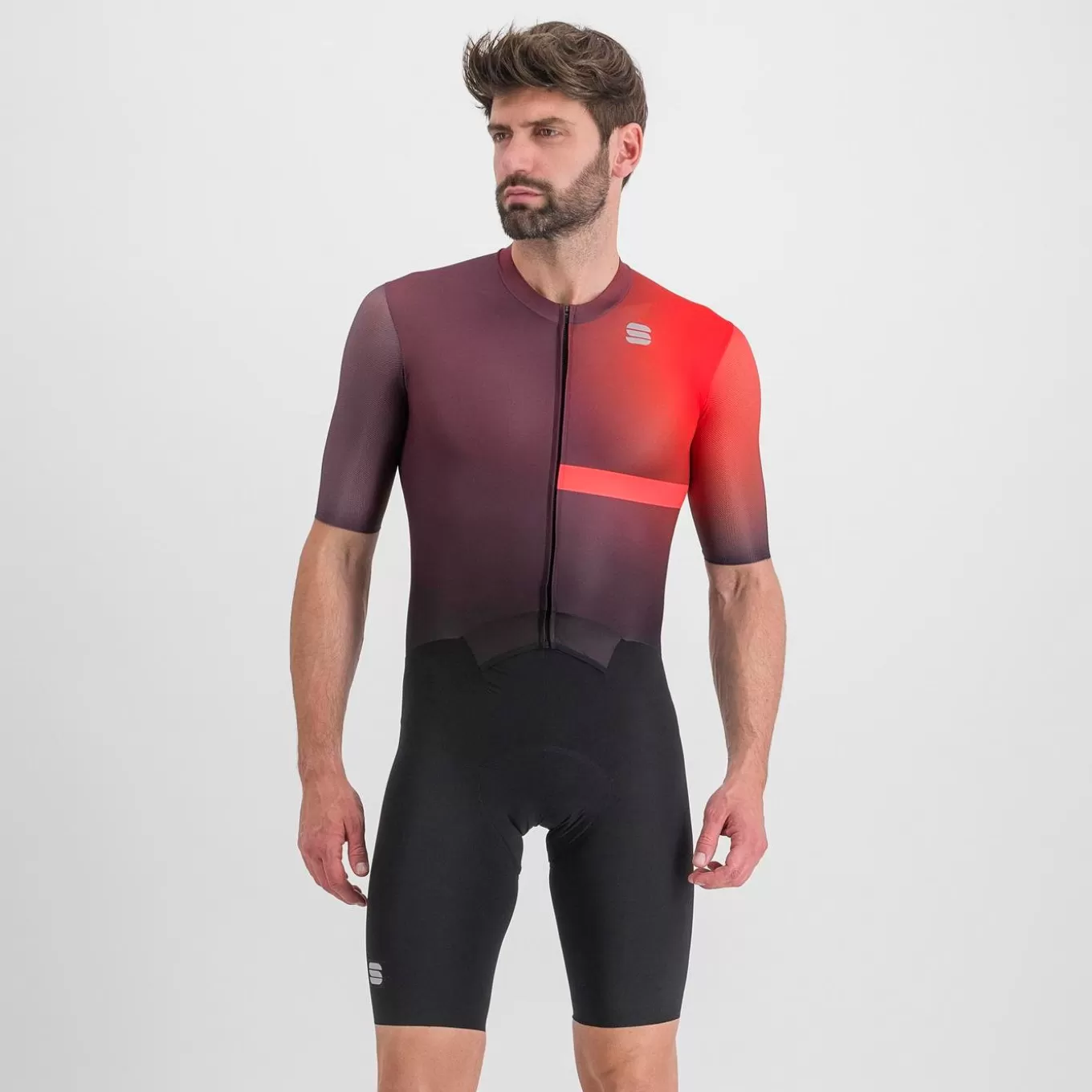 Sportful Route | Combinaisons^BOMBER SUIT BLACK HUCKLEBERRY