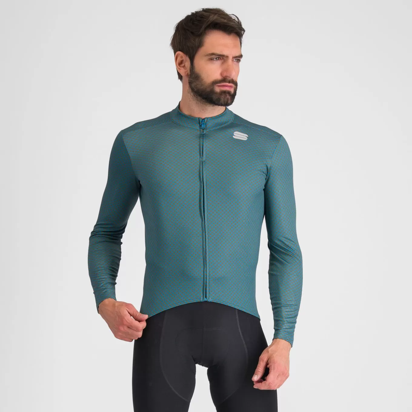 Sportful Route | Maillots^CHECKMATE THERMAL JERSEY BERRY BLUE BEETLE CEDAR