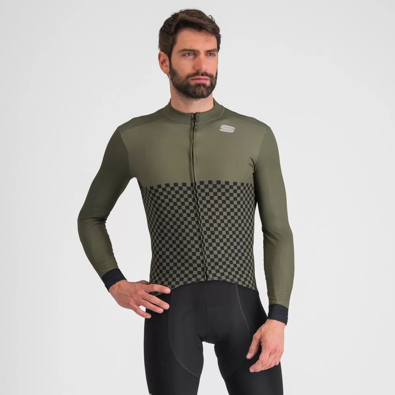 Sportful Maillots^CHECKMATE THERMAL JERSEY BEETLE BLACK