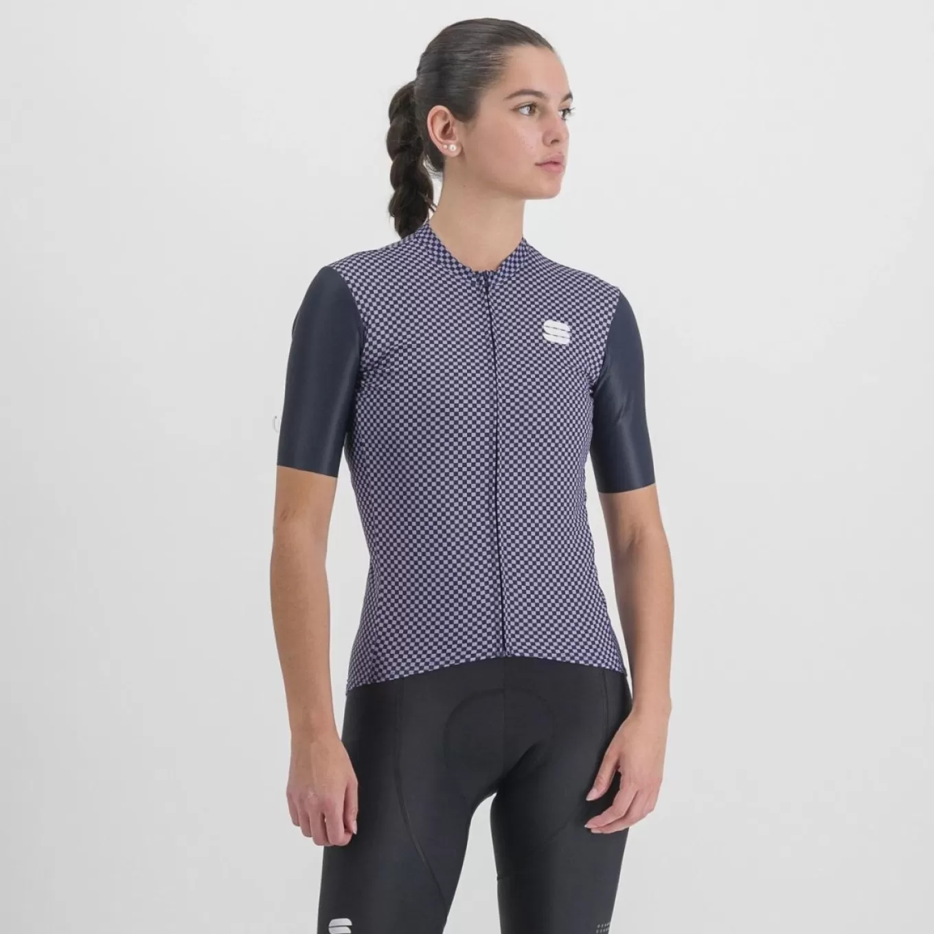 Sportful Maillots^CHECKMATE W JERSEY GALAXY BLUE CHALCK VIOLET