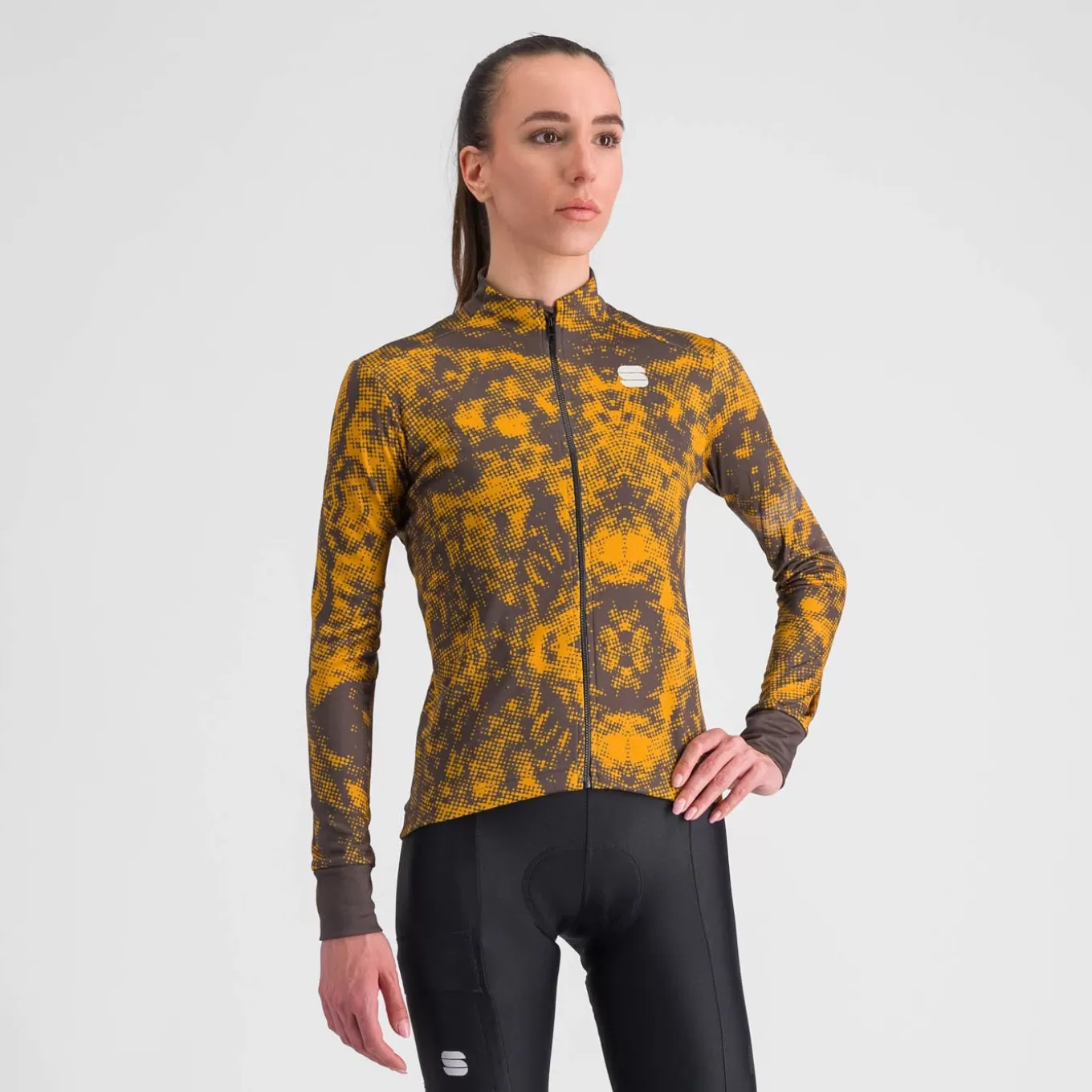 Sportful Maillots^ESCAPE SUPERGIARA W THERMAL JERSEY CACAO GOLDEN OAK