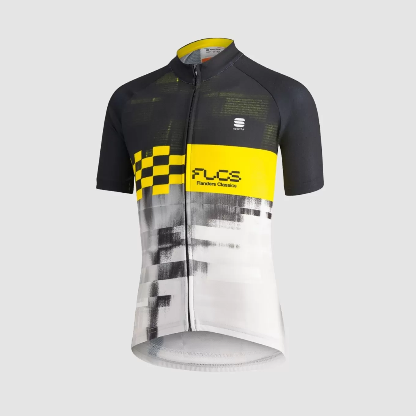 Sportful ^FLANDERS KID JERSEY WHITE BLACK YELLOW