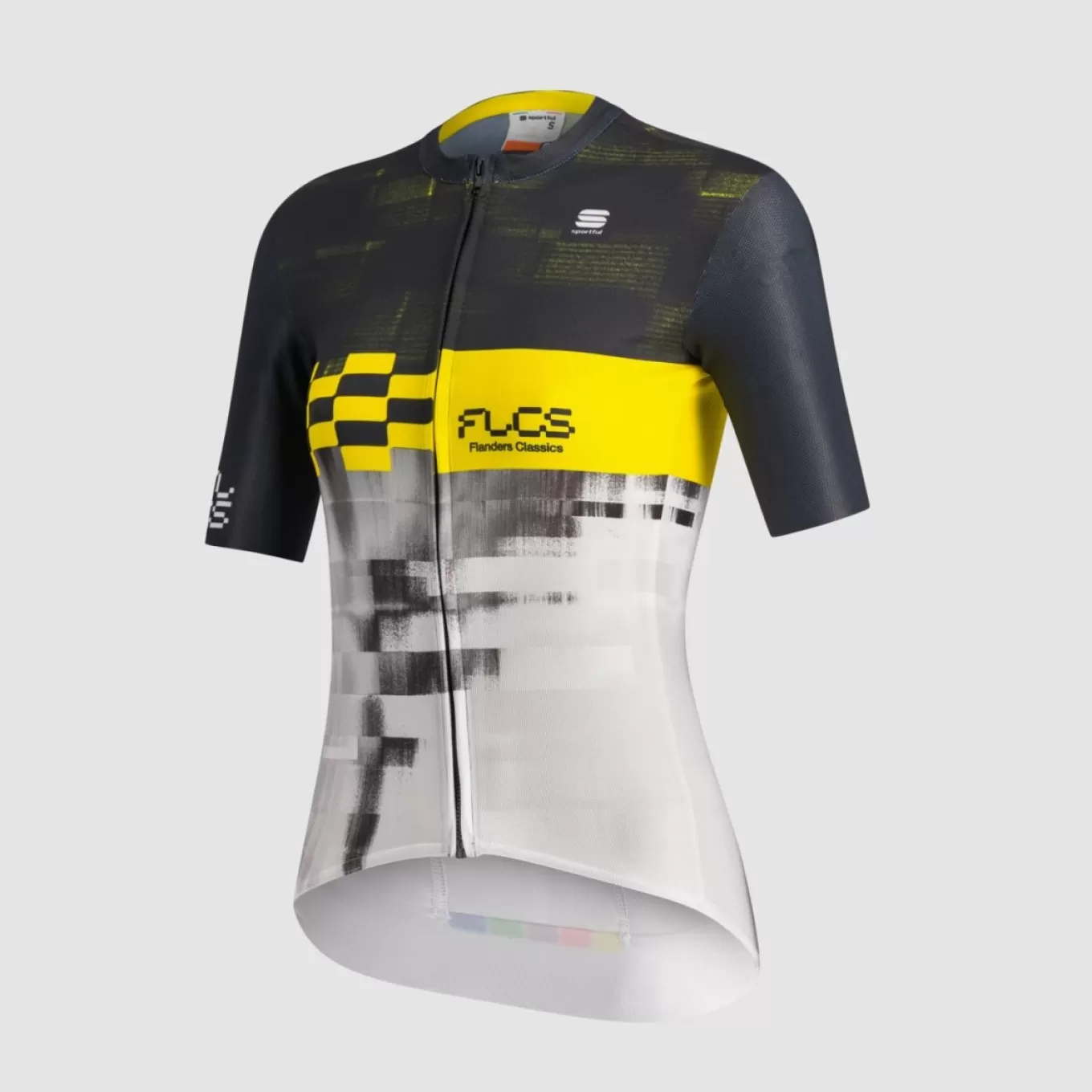 Sportful Maillots^FLANDERS W JERSEY WHITE BLACK YELLOW