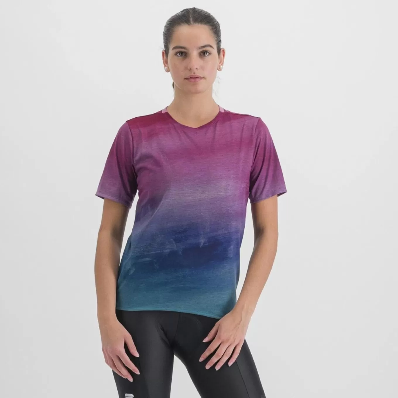 Sportful Gravel^FLOW GIARA W TEE BERRY BLUE PINK