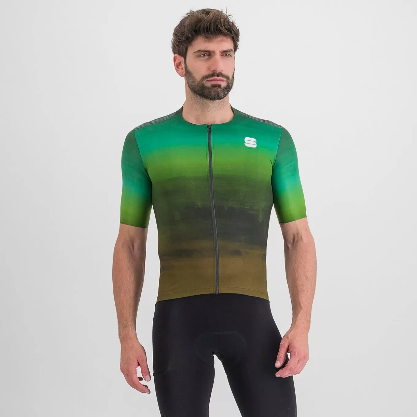 Sportful Gravel^FLOW SUPERGIARA JERSEY LEATHER JADE CREAM