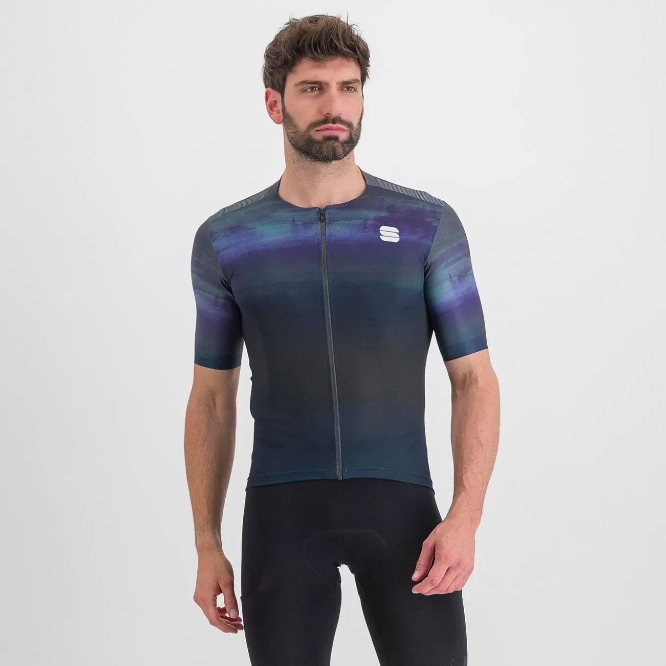 Sportful Maillots^FLOW SUPERGIARA JERSEY GALAXY BLUE BLACK