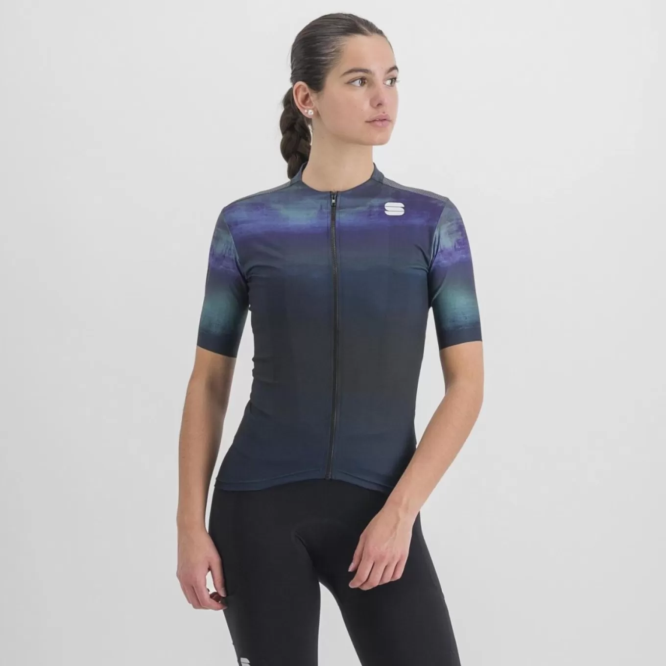 Sportful Gravel | Maillots^FLOW SUPERGIARA W JERSEY GALAXY BLUE BLACK