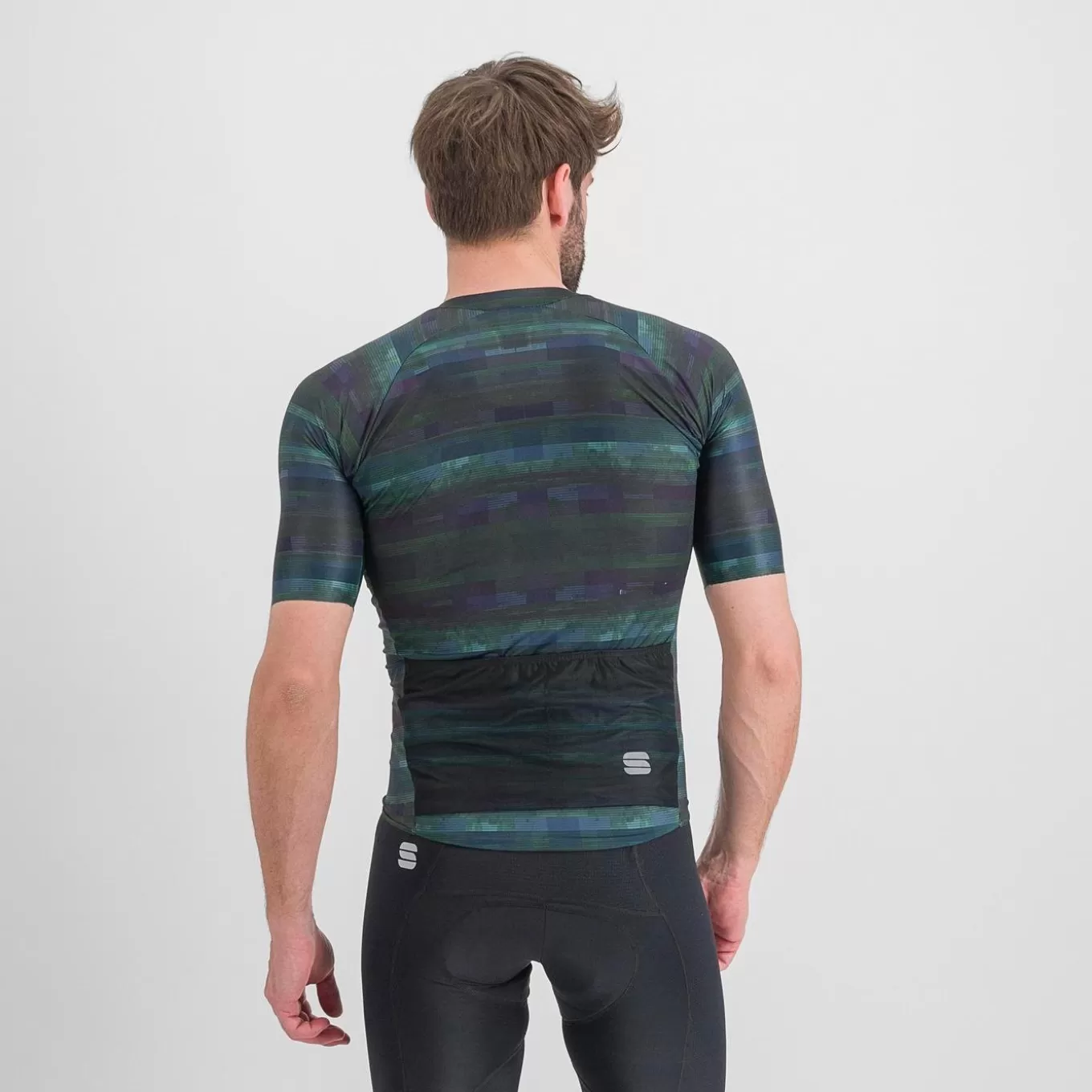 Sportful Maillots^GLITCH BOMBER JERSEY MULTICOLOR BLACK