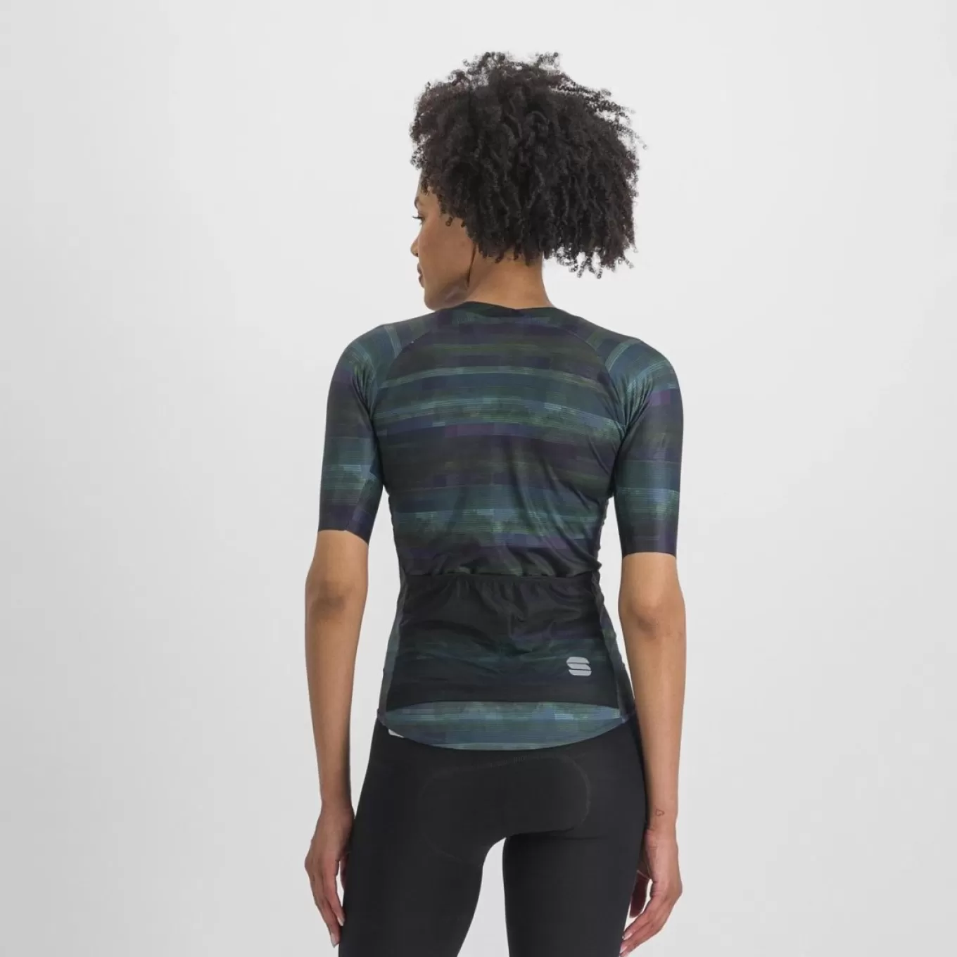 Sportful Maillots^GLITCH W BOMBER JERSEY MULTICOLOR BLACK