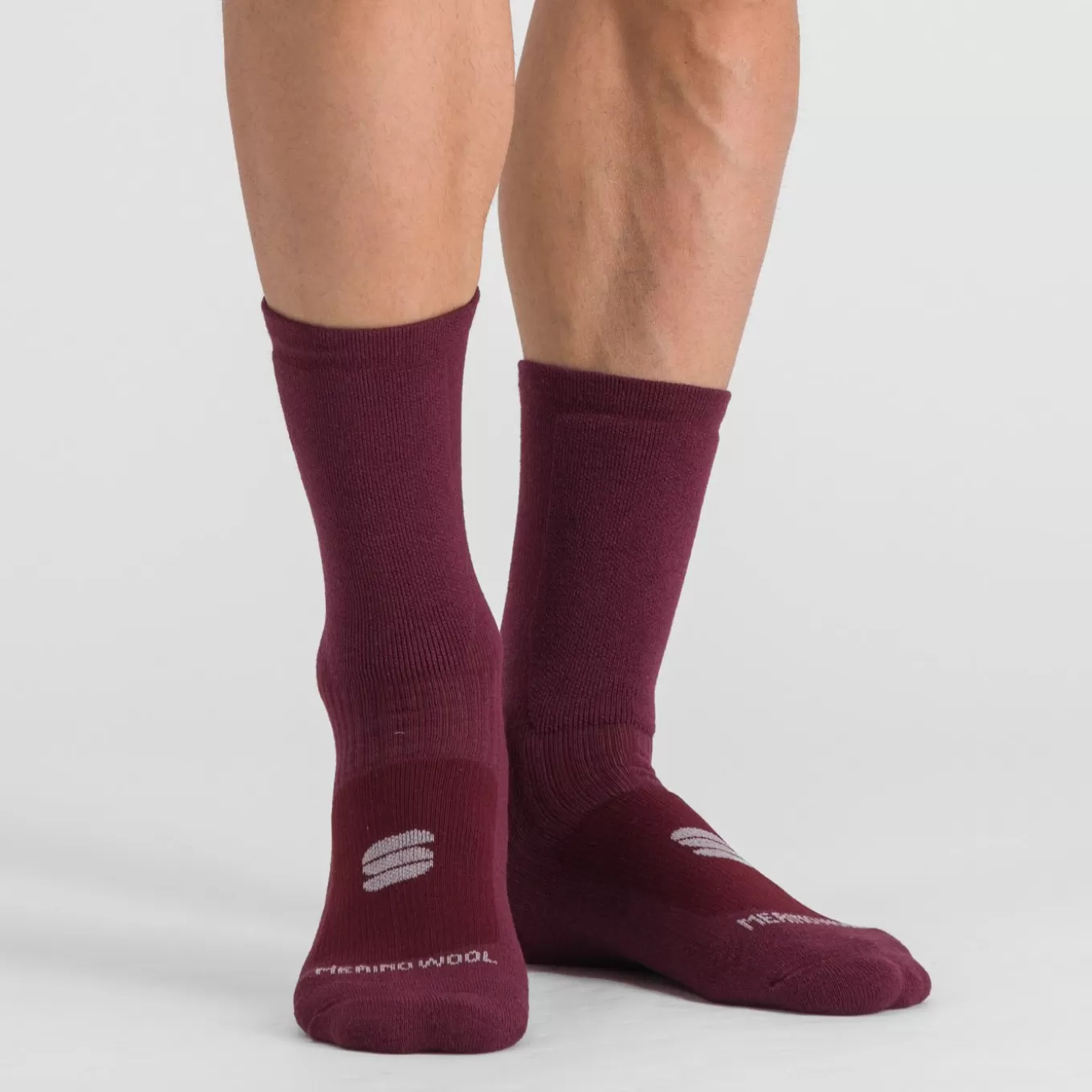 Sportful Chaussettes | Route^MERINO WOOL 18 SOCKS RED WINE BLACK