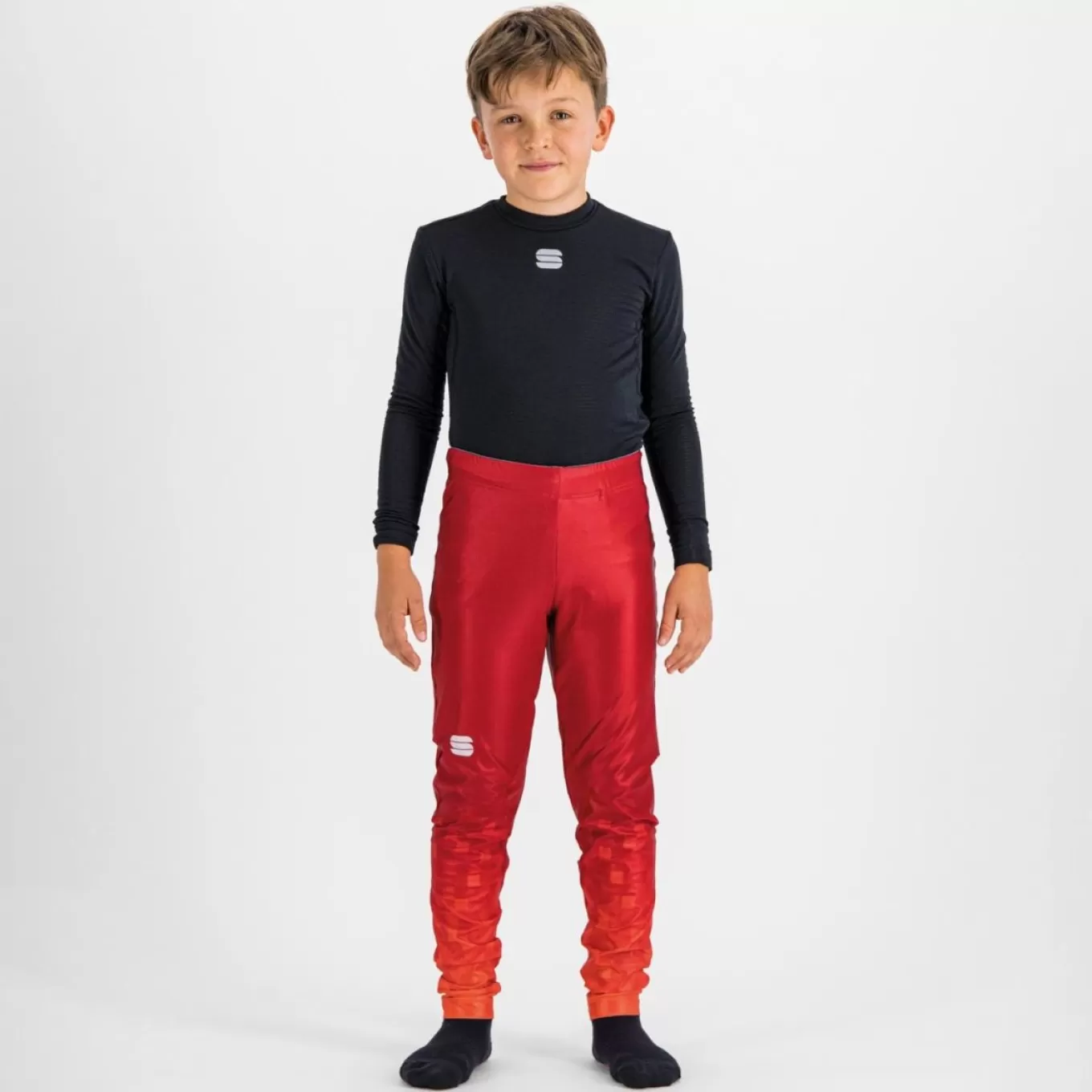 Sportful Enfants | Squadra^SQUADRA KID'S TIGHT RED RUMBA / POMPELMO