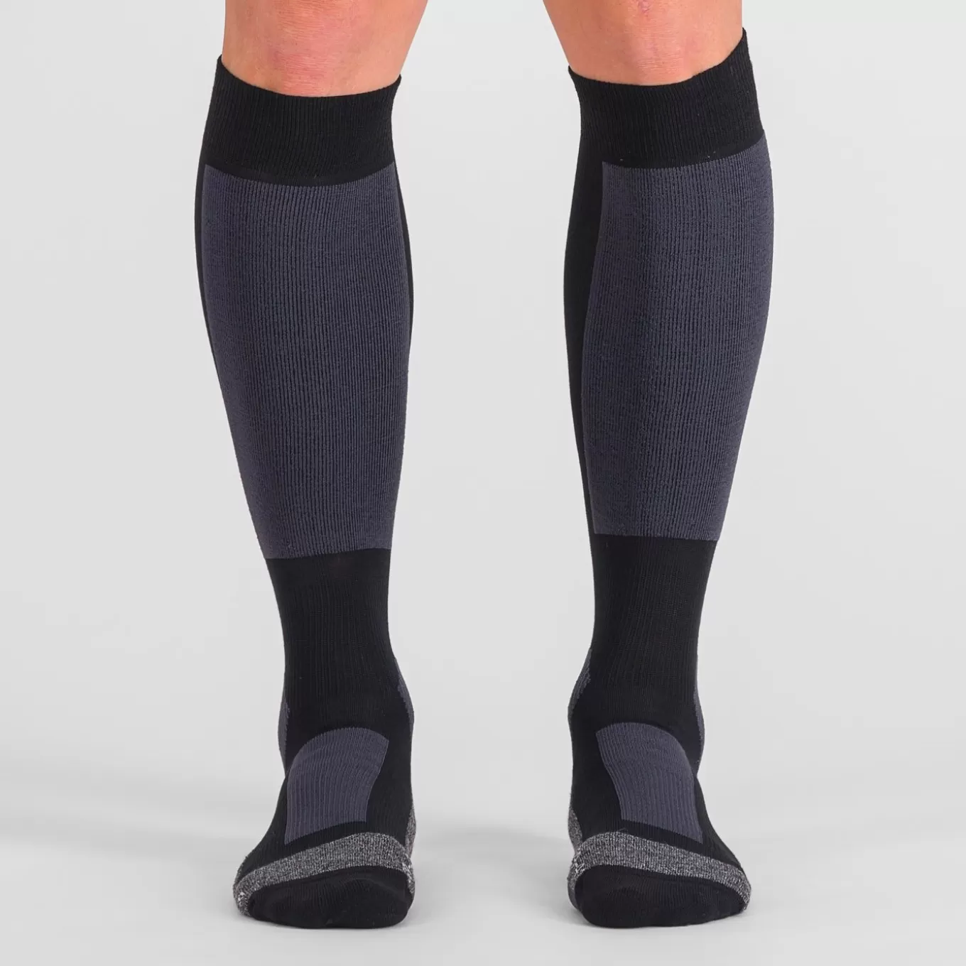 Sportful Bas & Chaussettes^WARM WOOL LONG SOCKS BLACK DARK GREY