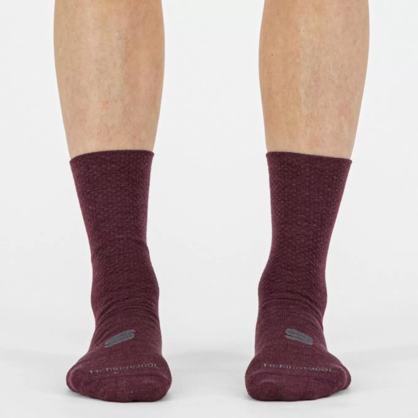 Sportful Route | Chaussettes^WOOL WOMAN 16 SOCKS RED WINE BLACK