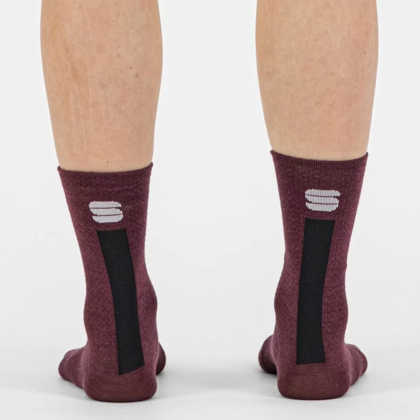 Sportful Route | Chaussettes^WOOL WOMAN 16 SOCKS RED WINE BLACK